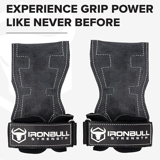 EZ Gripz PRO V2 Lifting Grips for Weightlifting: Weight Lifting Straps for Gym with Adjustable Wrist Neoprene Padding Gripps - Lifting Hooks, Wrist Wraps & Gloves Alternative for Deadlifts & Rows