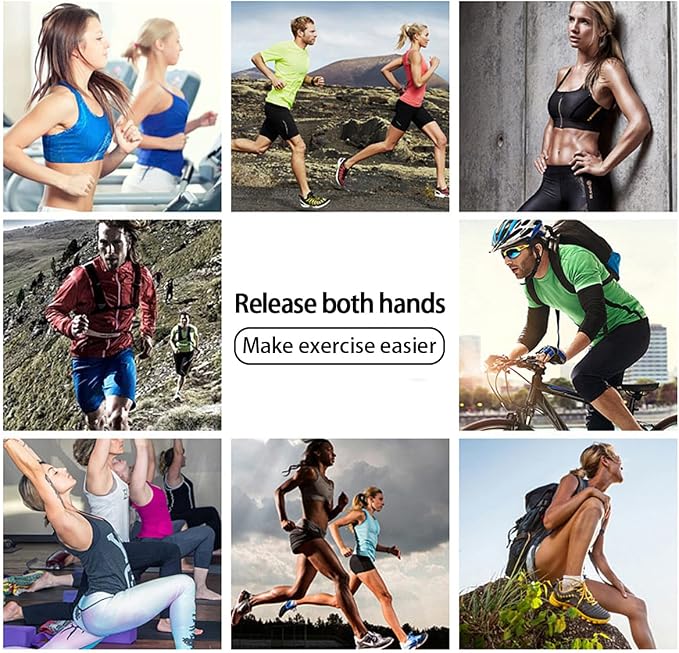 Running Phone Armband for Men Women,Universal Arm Bands for Phones Below 8 Inches,Waterproof Cell Phone Armband for Hiking,Running,Cycling,Climbing(Blue L)