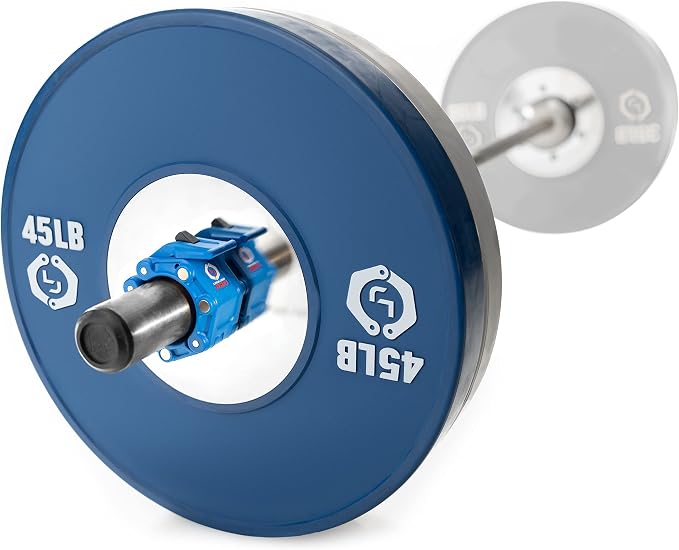 Lock-Jaw PRO 2 Barbell Collars with Magnets Barbell Clamps - 1 Pair Heavy Duty Bar Clamps for 2” & 50mm Olympic Bars – Secure Weight Bar Clamps for Strength Training & Home Gym Accessories