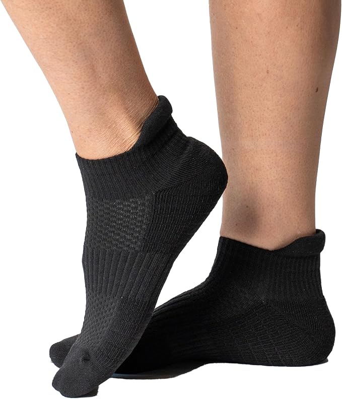 Viasox Ankle Compression Socks for Women & Men, 14 mmHg Support Improves Circulation, Extra Cushioned