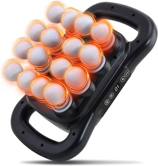 16 Head Massage Gun Set, Deep Tissue Percussion Massager, Black