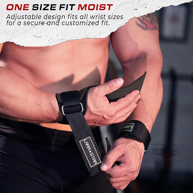 Weight Lifting Wrist Straps for Maximum Grip Support,Lifting Strap for Weightlifting, Gym Grips Hook for Deadlifts, Powerlifting, Heavy Shrug Women/Men