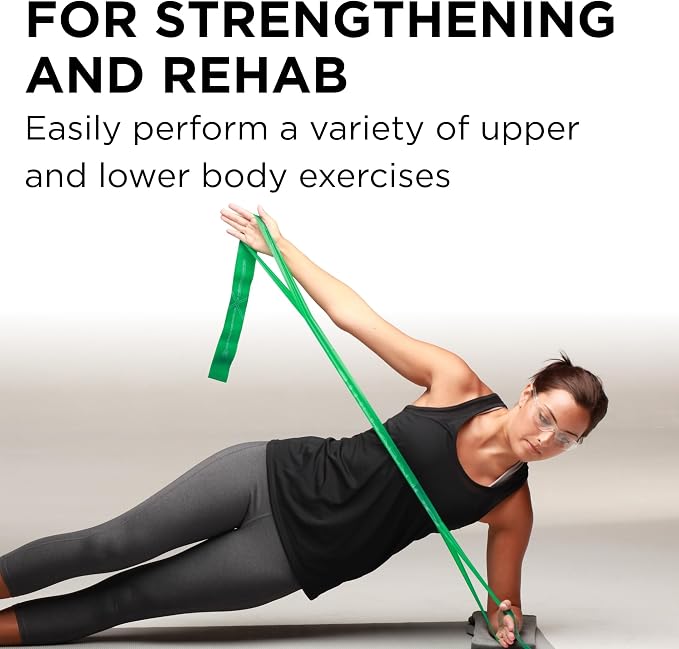 THERABAND CLX Resistance Band with Loops, 5 Feet, Silver, Super Heavy, Non-Latex, Elastic Band for Exercise, Mobility & Rehab, Stretching, Home Workouts, Color-Coded for Easy Resistance Levels