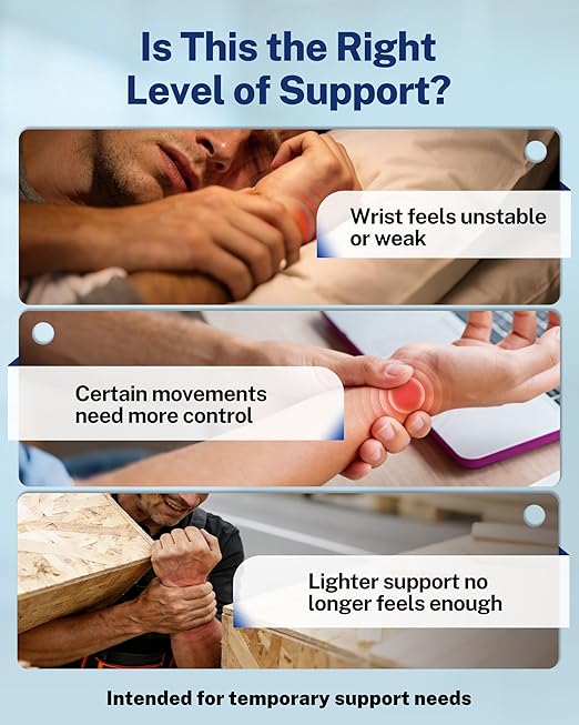Quick Adjust Carpal Tunnel Wrist Brace, Open Thumb Opening for All-Day Wear | Removable Support Splints, Breathable Fabric, Daytime Typing & Night Support, Adjustable Wrist Support, Carpal Tunnel Relief