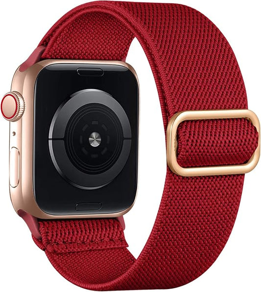 Lerobo Braided Band Compatible with Apple Watch Series 11 10 9 8 7 46mm 45mm 41mm Ultra SE 3 2 1 49mm Series 6 5 4 3 44mm 40mm 38mm 42mm Men iWatch Bands Women Stretchy Nylon Solo Loop Sport Strap