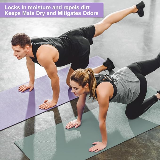 Funtery 3 mm Thin Yoga Mats Bulk, 68 x 24 Inches Lightweight PVC Exercise Mats Non Slip Workout Fitness Pads for Yoga Pilates Stretching Classes Gym Home Studio