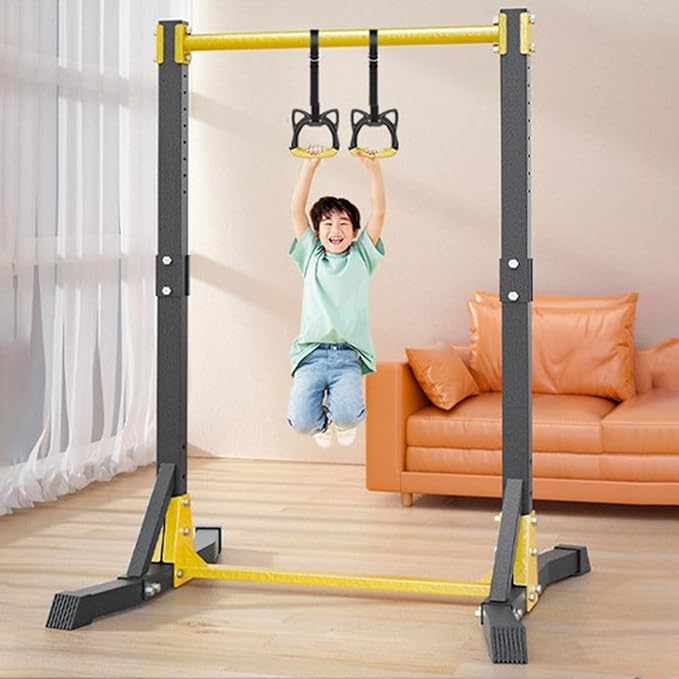 Pull Up Bar Free Standing Portable Pull Up Stand, 11 Gears Height Adjustable, 400 LBS Capacity, Outdoor Pullup Bar Station for Home Gym, Black