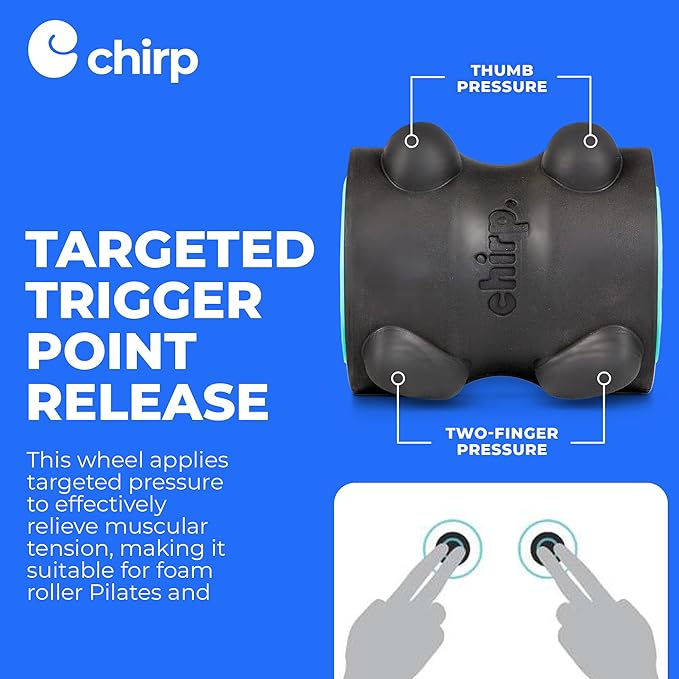 Chirp Wheel XR 4" Neck Wheel for Headache and Tension Relief, Mint | Neck Roller and Head Stretcher, Suboccipital Release Wheel, Tension Headache Massager, 4 Inch