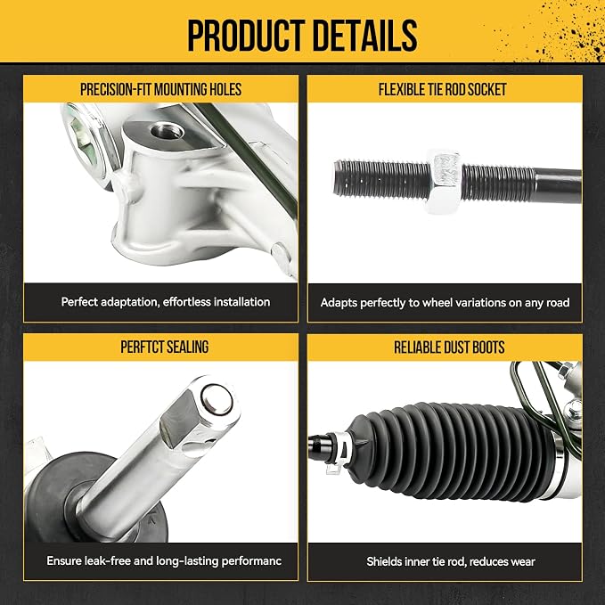 KAC Power Steering Rack and Pinion Replacement for Dodge Grand Caravan 2011-2020, Chrysler Town & Country 2011-2016, Voyager 2020-2021, Ram C/V 2012-2015, Hydraulic Rack and Pinion Replace 22-3084