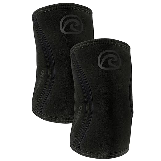 Rehband Elbow 5mm Compression Sleeve, Neoprene Elbow Sleeves for Weightlifting, Anatomical Design, Non-Slip & Close Fitting, Elbow Support Unisex, Colour:Carbon/Black - 1 Pair, Size:X-Large