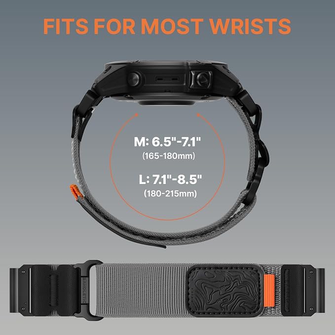 Bandletic 22mm Quick Fit Compatible with Garmin Instinct 3 2 Watch Band | CSPE Rib Bonds Buckle,Durable,Adjustable for Fenix 8 E 47mm/7 6 Pro/5 Plus/Forerunner 965/955/945/Approach S70/S62/S60/Epix