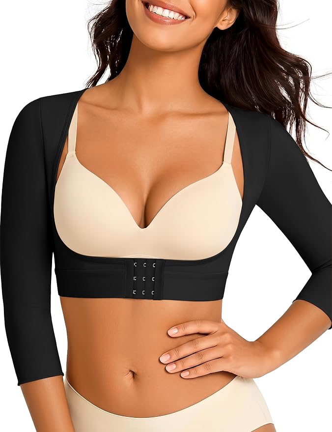 Arm Compression Sleeves for Women Post Surgery Front Closure Bra Slimming Arm Lipo Shapewear Top