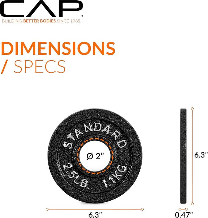 CAP Barbell 2-Inch Olympic Weight Plate | Multiple Options