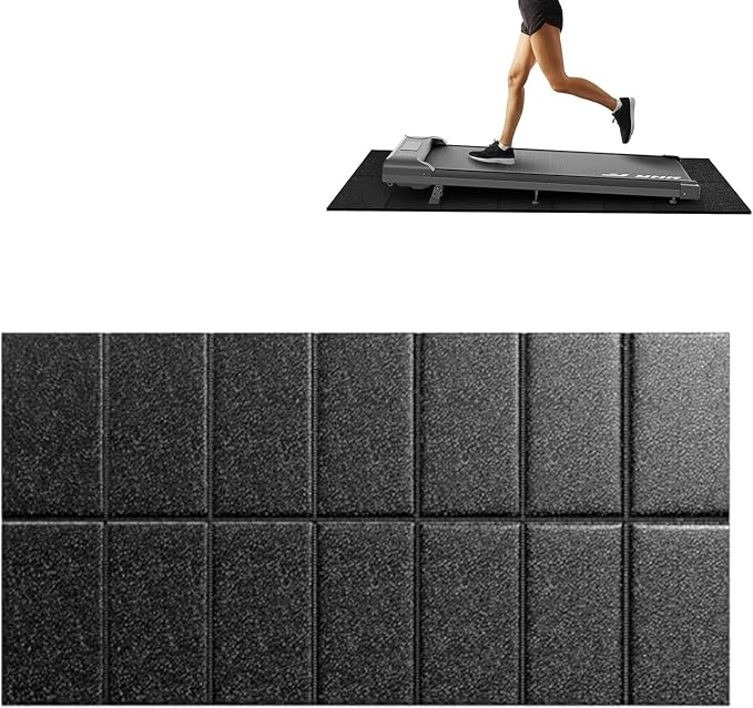 Walking Pad Treadmill Mat for Carpet Floors,55x24 Hardwood Floor Protection | Treadmill Mat for Hardwood Under Walking pad Treadmill Bike Exercise Equipment, Noise Shock Absorption, Stationary