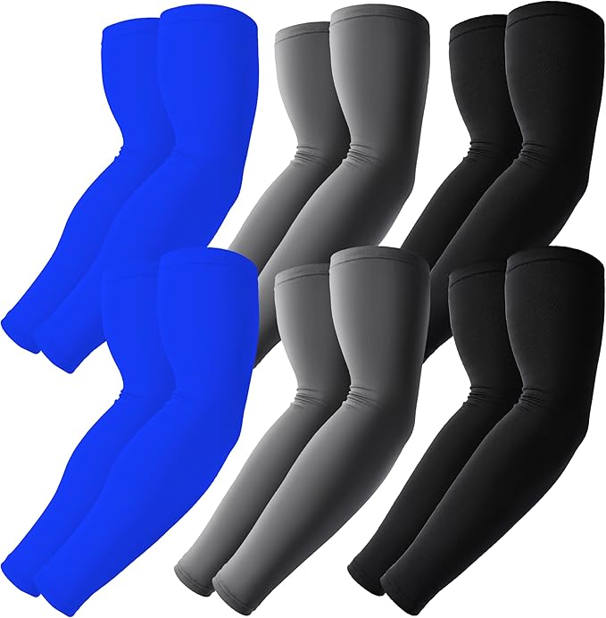 BHYTAKI Cooling Compression Arm Sleeves for Men Women,UPF50 UV Sun Protection Sleeves for Work Sport Tattoo Cover Up