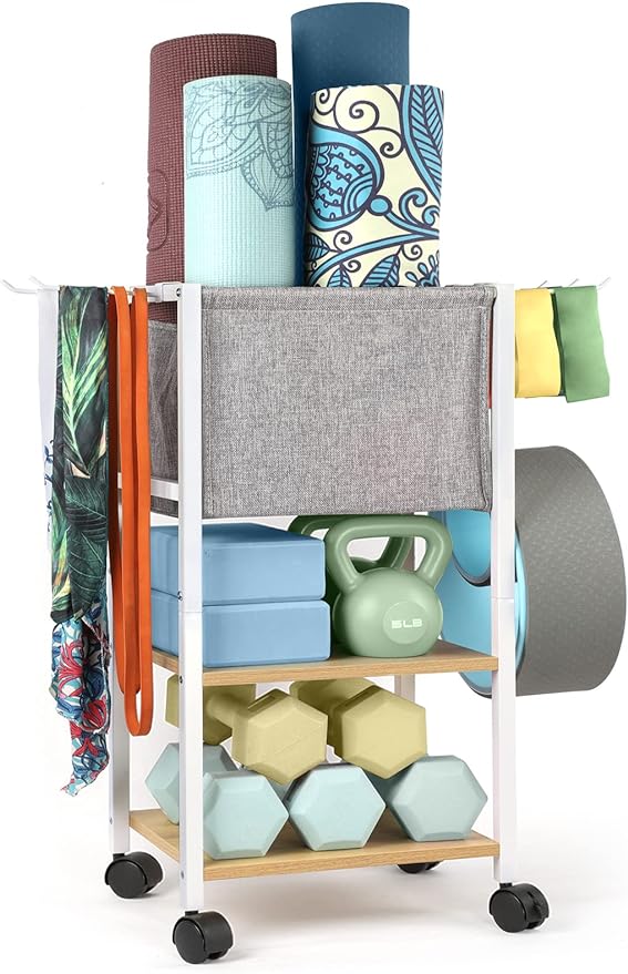 Weight Rack Dumbbell Rack Garage Storage Organization Garage Shelving Yoga Mat Storage Rack Home Gym Equipment Workout Equipment Storage Organizer Yoga Mat Holder Gym Essentials Women Men Fitness