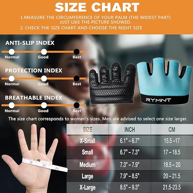 Minimal Workout Gloves for Women Men, Micro Fingerless Gym Gloves Grip Pads | Work Out Gloves for Kettlebells, Weight Lifting, Exercise, Pull Up, ,Cross Training, Silicone Grip Lifting Half Finger Gloves