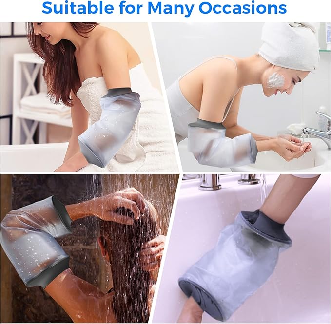 PICC Line Shower Cover Medium, PICC Line Covers for Upper Arm, Reusable | IV&PICC Line Sleeve, Waterproof Cast Covers for Shower Arm Protector for Chemotherapy Broken Elbow Bandage Dressing Wound