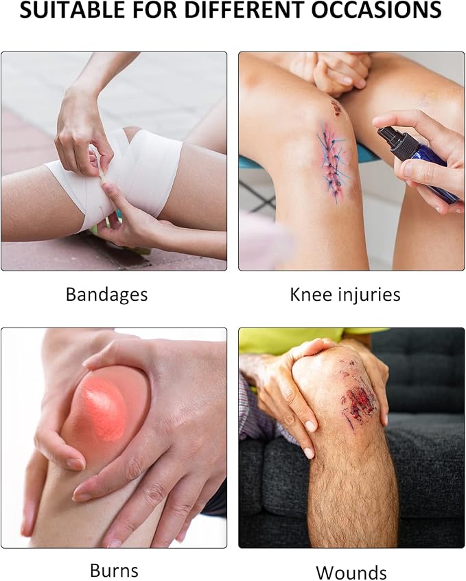 Zoyehoo Waterproof Knee Cover for Shower Adult After Surgery, Reusable | Knee Surgery Shower Cover Watertight Cast Protector for Replacement Surgery Wound Burns Broken, Soft Stretchy