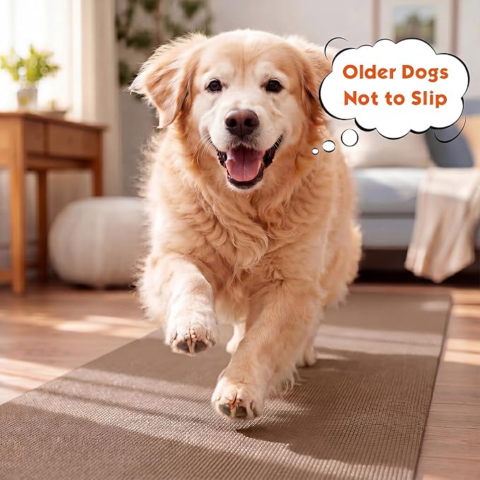 Nuanchu Yoga Mat Roll 24 inch Width, 4mm Thick Non Slip Exercise Mat, Large Anti Tear Gym Flooring for Home Workout, Fitness, Senior Dog Floor Protection