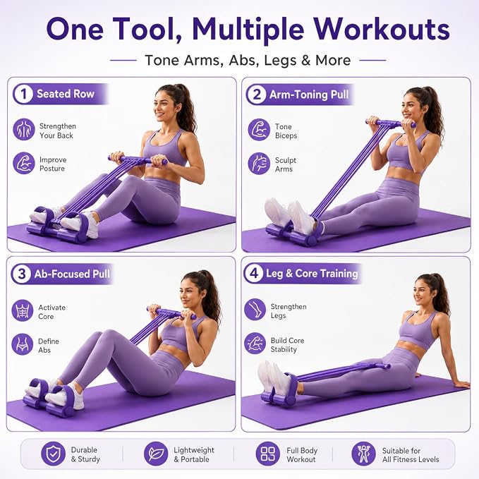 Pedal Resistance Band with Handles