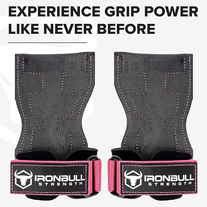 EZ Gripz PRO V2 Lifting Grips for Weightlifting: Weight Lifting Straps for Gym with Adjustable Wrist Neoprene Padding Gripps - Lifting Hooks, Wrist Wraps & Gloves Alternative for Deadlifts & Rows