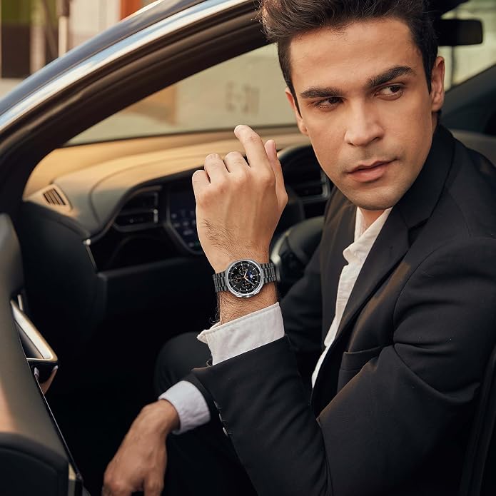 Metal Band for Samsung Galaxy Watch 9 8 40mm 44mm/Classic 46mm Men Women | Stainless Steel, No Gap Strap, Link Bracelet for Samsung Galaxy Watch 8 9 44 40mm/8 Classic 46mm, Business to Casual
