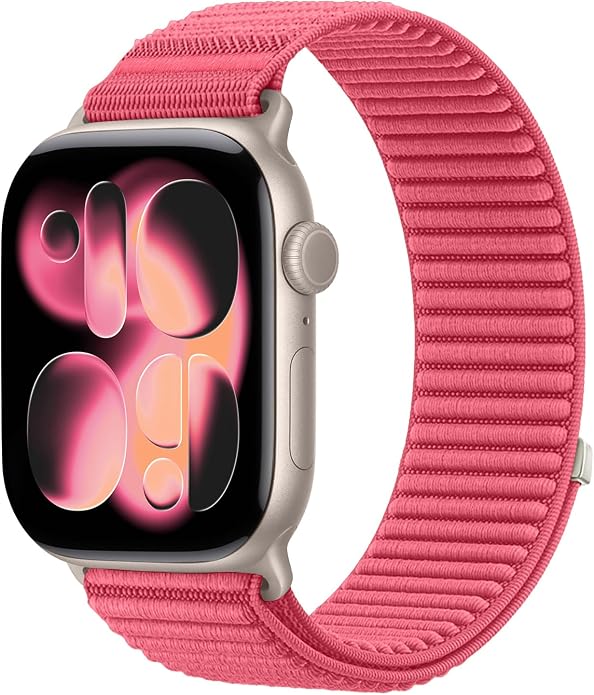 Nylon Loop Sport Band Compatible with Apple Watch Ultra 3 2 Band 49mm 46mm 45mm 44mm 42mm 41mm 40mm 38mm Women Men, Stretchy Strap Elastic Fabric Wristband for iWatch Series 11 10 SE 9 8 7 6 5 4 3 2 1