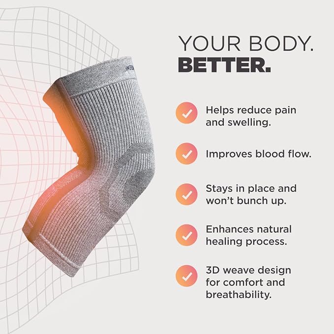 Incrediwear Knee Sleeve – Knee Braces for Knee Pain, Joint Pain Relief, Swelling, Inflammation Relief, and Circulation, Knee Support for Women and Men