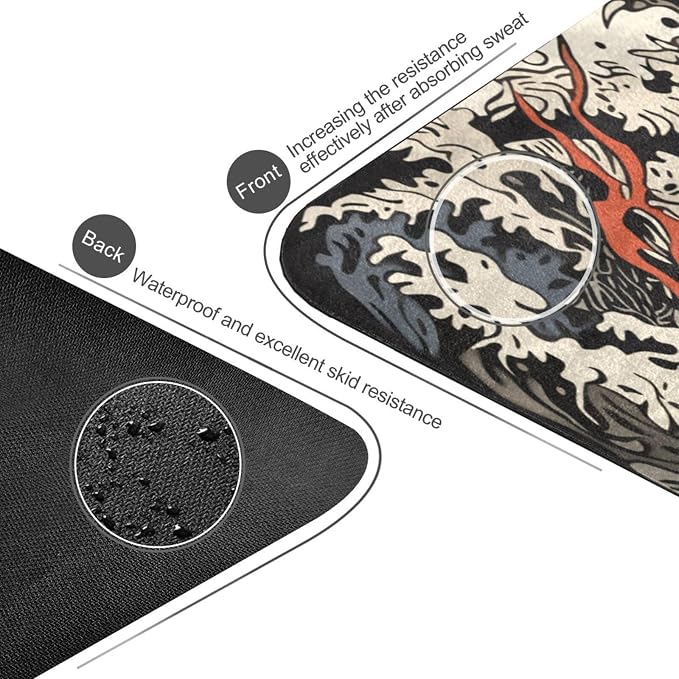 Qilmy Fantasy Mandala Pattern Yoga Mat, Non-Slip Texture Pro Yoga Mat Eco Friendly Exercise & Workout Mat for Yoga, Pilates and Floor Exercises