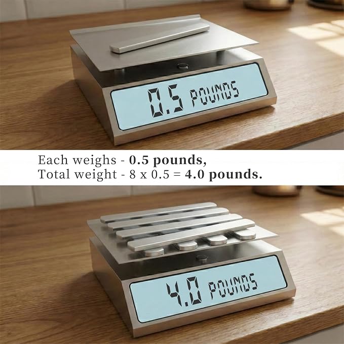 Mavee Fractional Weight Vest Plates, Rustproof Solid Steel Inserts for Rucking, Tactical Carrier & Strength Training