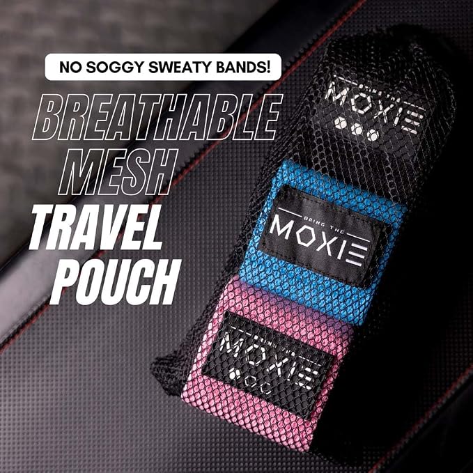 Adjustable Non-Slip Fabric Resistance Bands Set of 3 – Ideal for Legs, Glutes, and Full Body Workouts – Premium Fitness Bands for Women & Men – Bring The Moxie