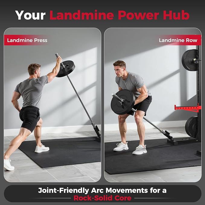 FLYBIRD SR1 Squat Rack, Adjustable Power Rack for 6FT/7FT Barbells | Squat Rack for Home Gyms with Pull-Up Bar,22 Adjustment Positions, J-Hooks and Safety Spotter Arms w/ 110/180LBS Home Package