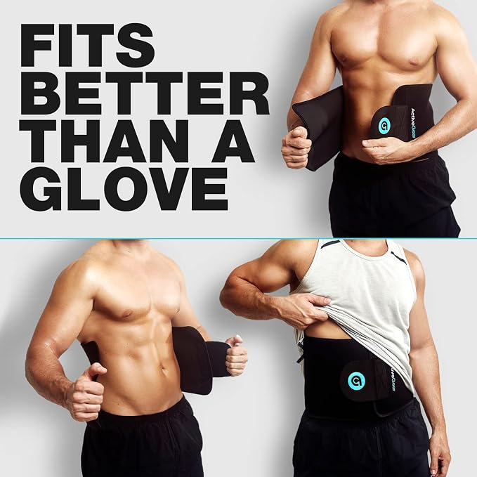 Premium Waist Trimmer & Trainer Belt for Men and Women - Sweat-Enhancing Slimming Wrap for Stomach, Adjustable Fit