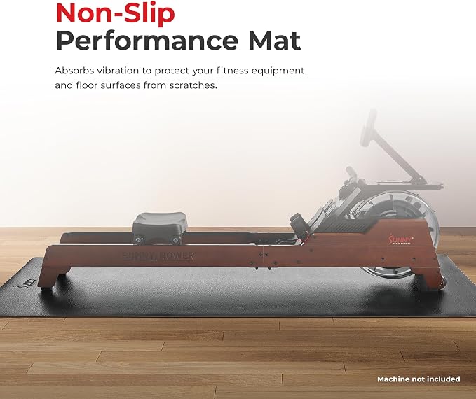 Sunny Health & Fitness Equipment Mats, Home Gym Floor Protection, 4 Sizes