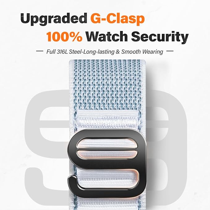 Alpine Loop Nylon Watch Band Compatible with Garmin Fenix 5X / 6X / 7X / 8 51mm, Quickfit 26mm Rugged Watch Bands for Garmin Fenix 8 Pro 51mm / 7X Pro / 6X Pro / 5X Plus, for Fenix 3, Tactix Delta
