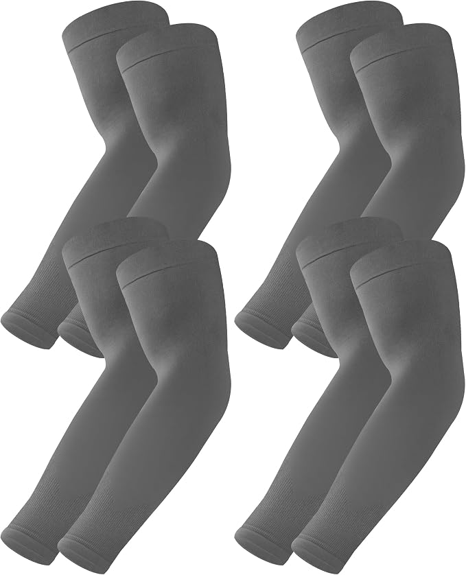 BHYTAKI UV Sun Protection Arm Sleeves, UPF 50 Sports Cooling Arm Compression Sleeves for Men Women Teenager