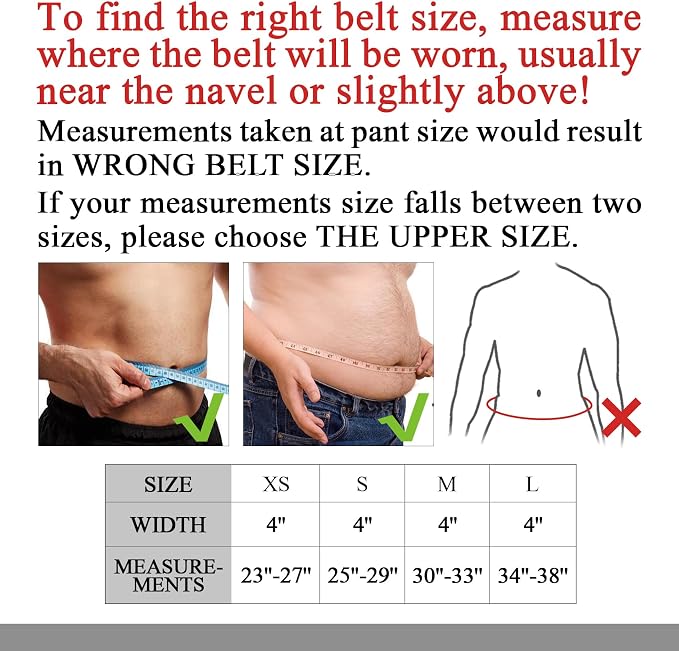 Leather Weightlifting Belt, 10 Adjustable Holes, 4”Width, Double Prong Power Belt for Gym Bodybuilding, weightlifting, powerlifting, squats and deadlifts