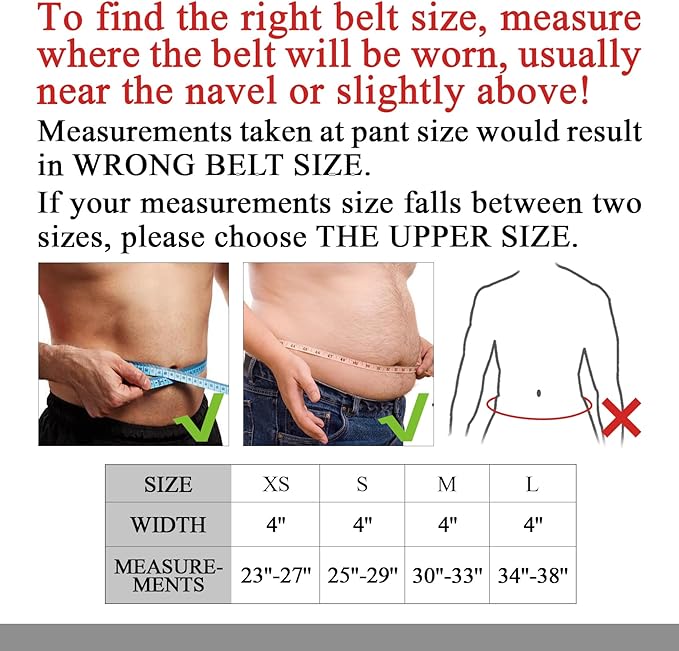 Leather Weightlifting Belt, 10 Adjustable Holes, 4”Width, Double Prong Power Belt for Gym Bodybuilding, weightlifting, powerlifting, squats and deadlifts