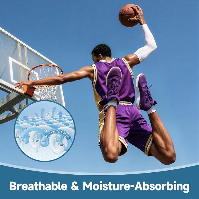 Cooling Arm Sleeves for Men & Women - UV Protection,Quick-Drying Compression Sleeves,Tattoo Cover Sleeves for Arms