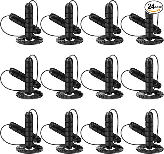 Jump Ropes for Fitness with Ball Bearings Speed Jumping Adjustable Skipping Rope with Foam Handles Exercise Stuffer for Men Women Cardio Training Slim Body