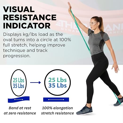 THERABAND High Resistance Band Set of 2, Exercise, Workout, Loop, M, 2-Pack | Elastic resistance band for exercise, strength training, stretching and physical therapy