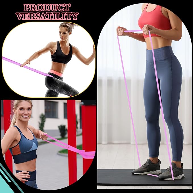 Foilswirl 8 Pcs Resistance Bands for Working Out | Pull Up Assistance Bands, Fitness, Full-body Training, Physical Therapy and Stretch Workout for Men, Women, Home, Outdoor