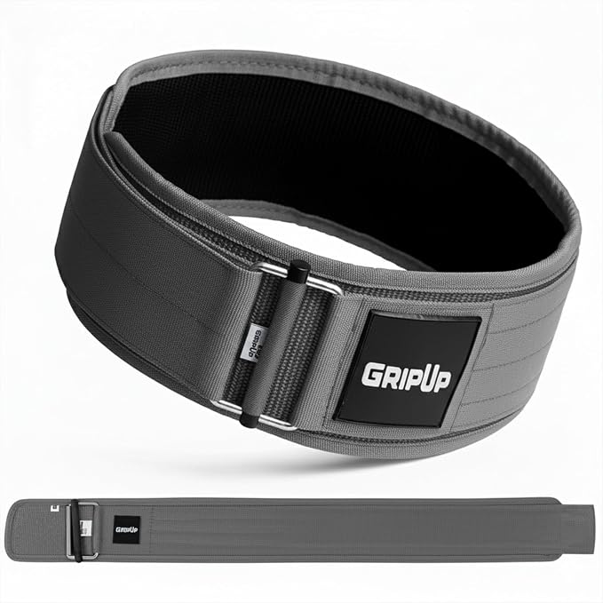 Self-Locking Weight lifting Belt AUTO LOCK 4 Inch Gym Belt Adjustable Buckle For Fitness Powerlifting Bodybuilding Weightlifting Deadlift Olympic Cross Training Back Support Men & Women