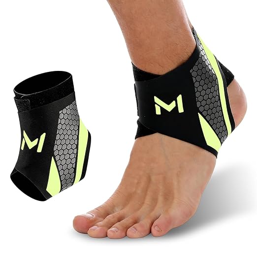 Ankle Brace Compression Support Stabilizer for Men Women, Adjustable Lace-up Ankles Sock, Sports Basketball Sprain Recovery Foot Orthopedic Grade Tendonitis Compression Sleeve, Green