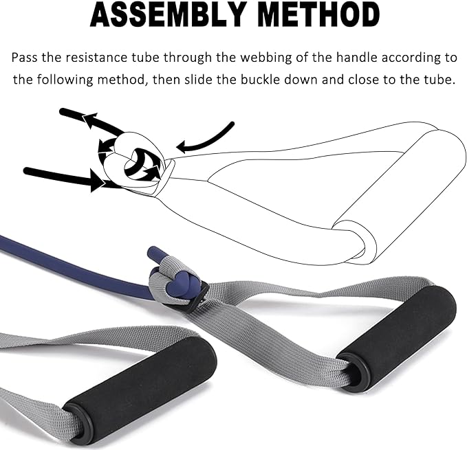 Resistance Bands Set for Physical Therapy, Rehab, Yoga and Pilates | Latex-Free elastic exercise bands suitable for rehab, yoga, Pilates, gym workouts, stretching, and home exercise