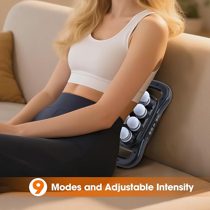 16 Head Massage Gun Set, Deep Tissue Percussion Massager, Black