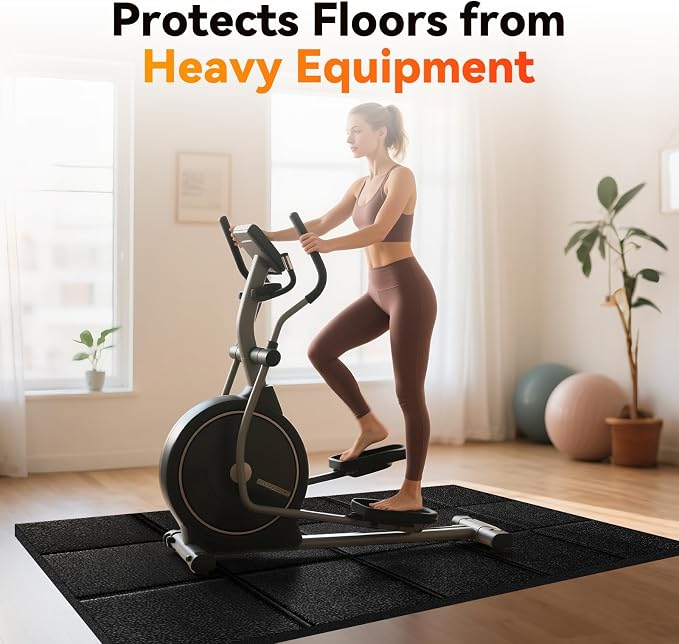 Stepwaver Walking Pad Treadmill Mat for Hardwood & Carpet Floors, 79" × 39.4", Extra Large Non-Slip Exercise Equipment Mat, Mat for Under Treadmill & Indoor Bike on Carpet