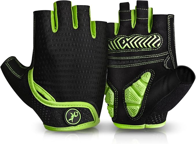 Cycling Gloves Bicycle Road Bike Gloves, Half Finger 5MM Gel | Biking Gloves for Men Women Gym workout exercise Motorcycle Hiking Rowing Outdoor Sports