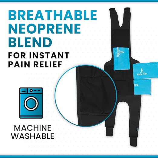 Vive Knee Ice Pack Wrap - Cold/Hot Gel Compression Brace - Heat Support | Strap for Arthritis Pain, Tendonitis, ACL, Athletic Injury, Osteoarthritis, Women, Men, Running, Meniscus and Patella Surgery